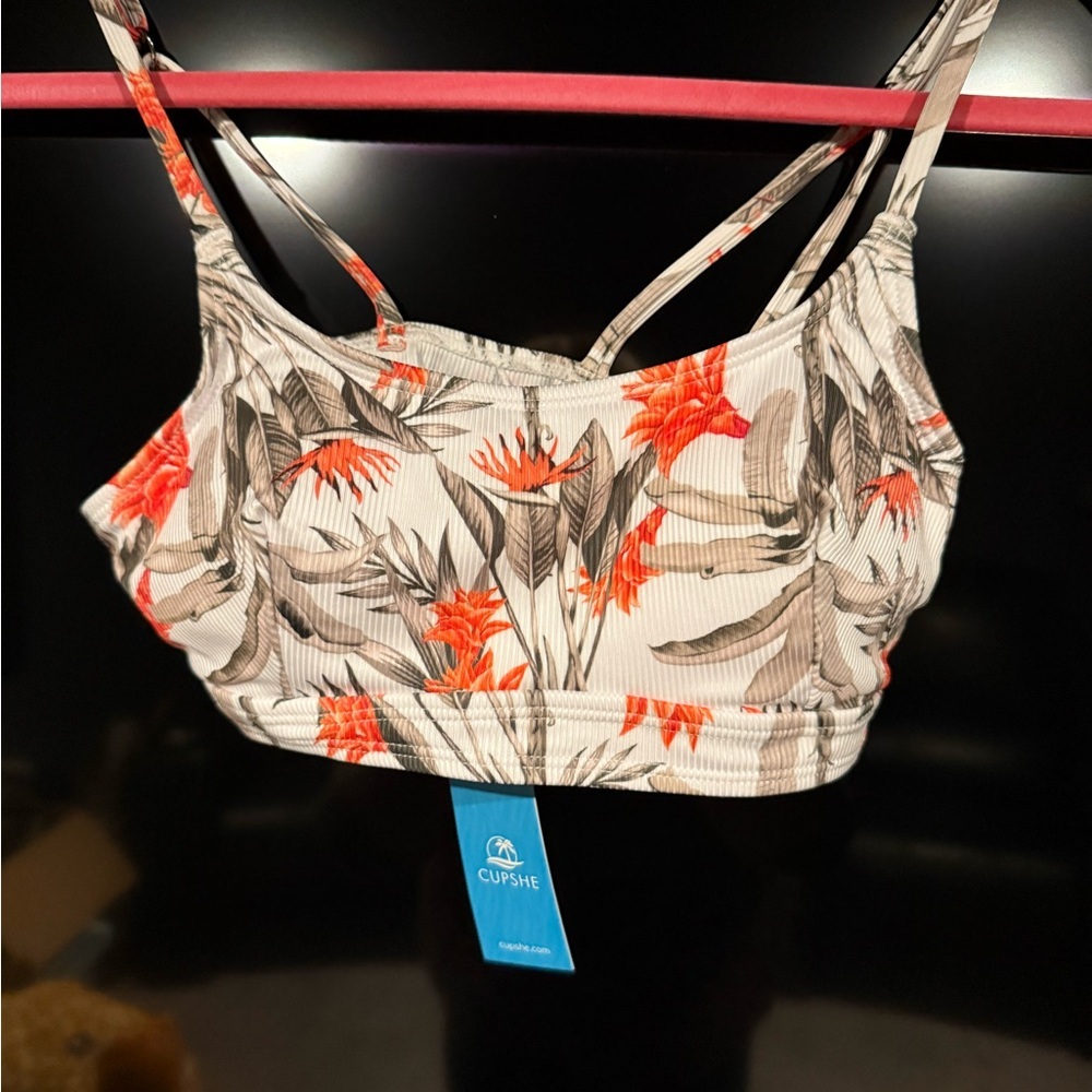 Cupshe Floral Bikini Top
